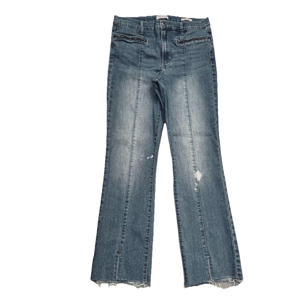 Sofia Vergara Aura High Rise Skinny Kick Boot Jeans 8 (30x27) Blue Stretch Women